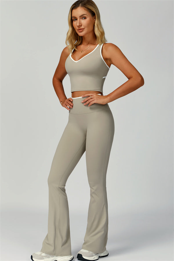 Nova | Sport tanktop met uitgesneden schterkant