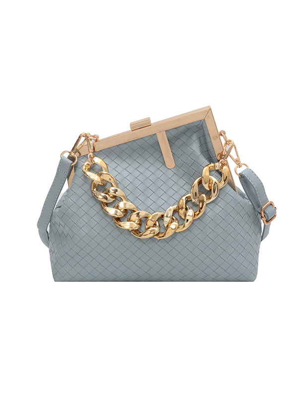 Odette | Geometrische Handtas met Ketting