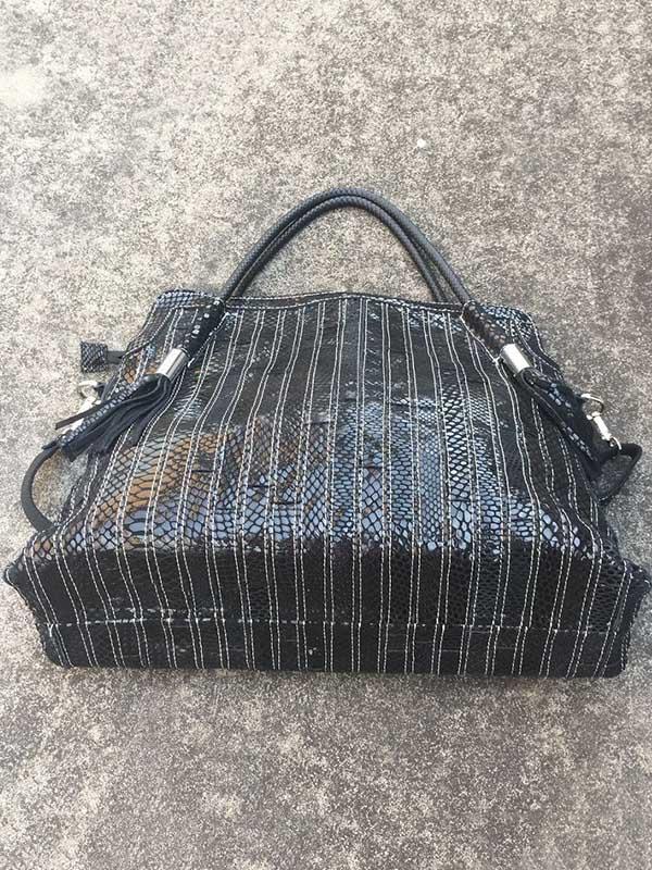 Amandine | Gesplitste Schoudertas van Leer met Sling