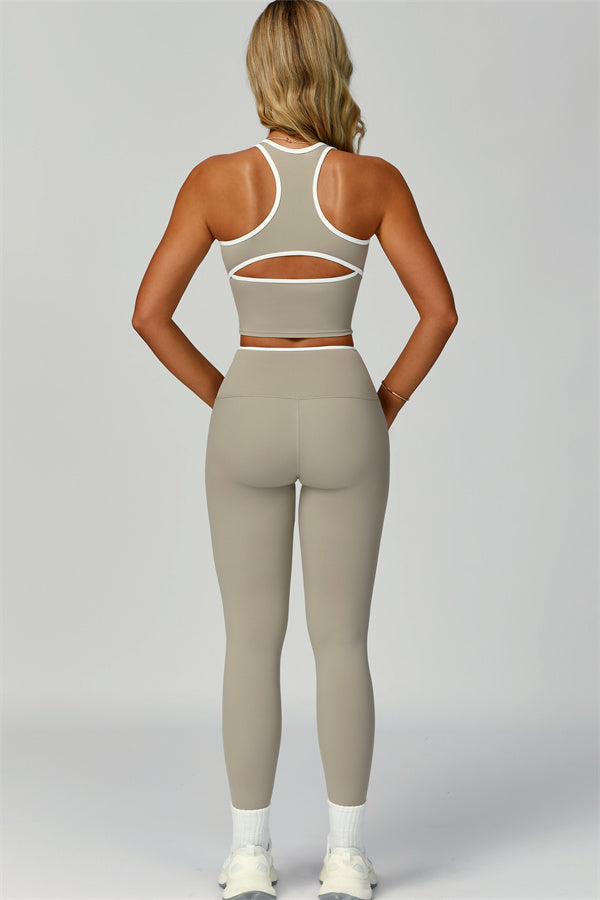 Nova | Sport tanktop met uitgesneden schterkant