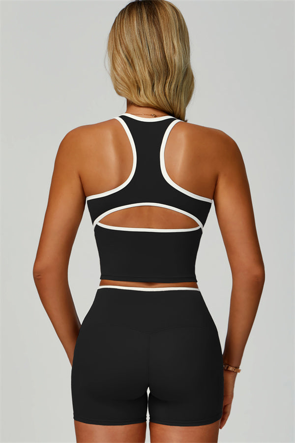 Nova | Sport tanktop met uitgesneden schterkant