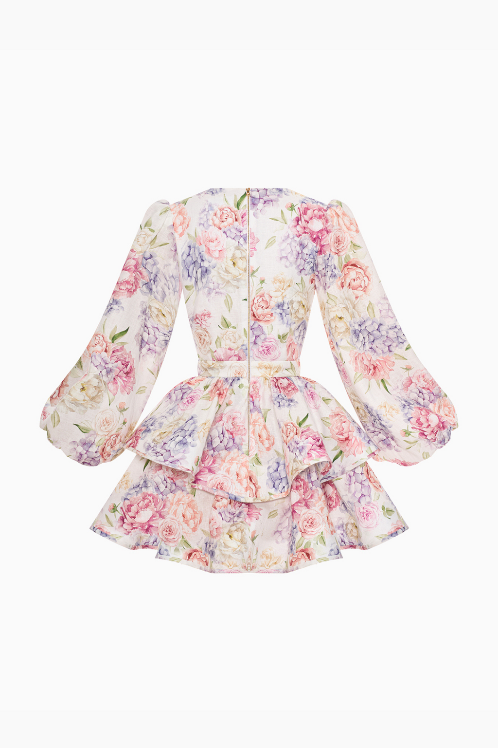 Anouk | V-hals minijurk met bloemenprint