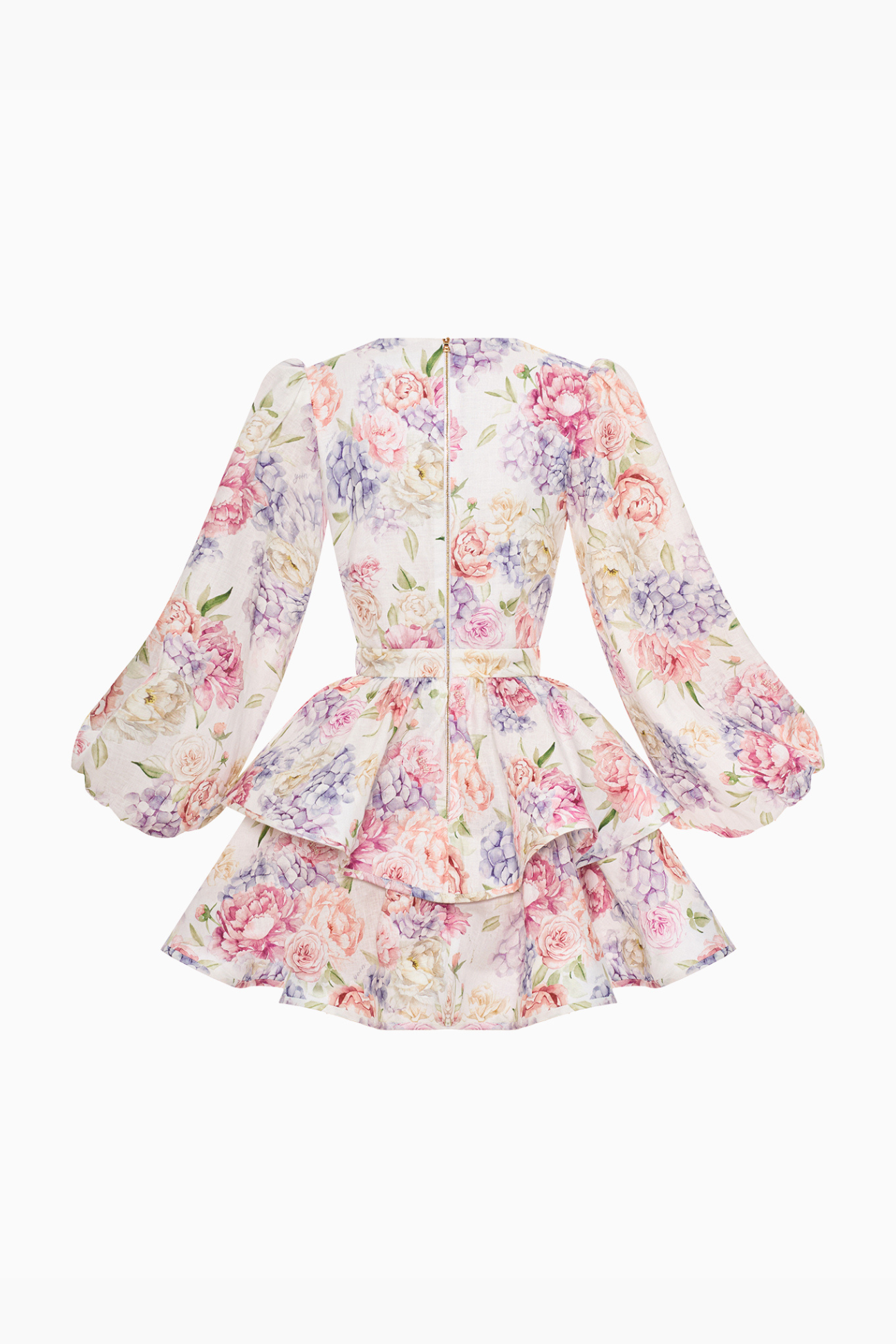Anouk | V-hals minijurk met bloemenprint