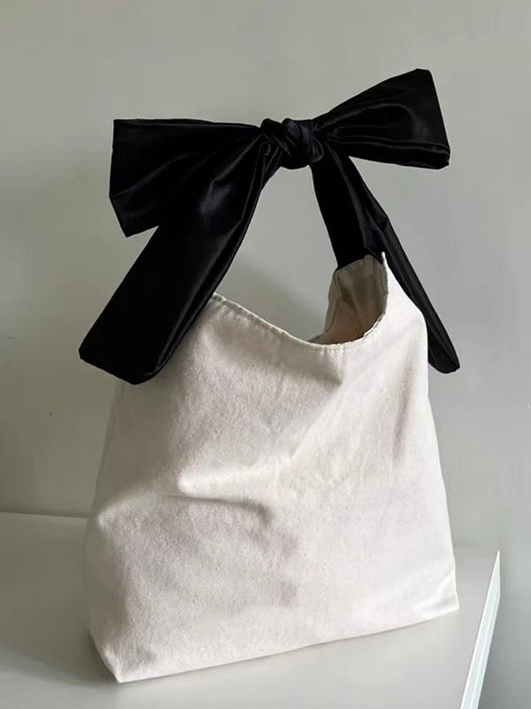 Simone | Schoudertas met Strik en Split-Joint Detail