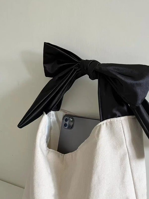 Simone | Schoudertas met Strik en Split-Joint Detail