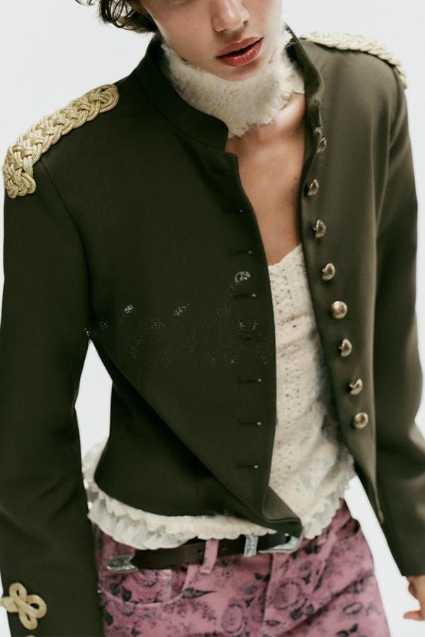 Elina | Retro Napoleon Jack met Koorddetail