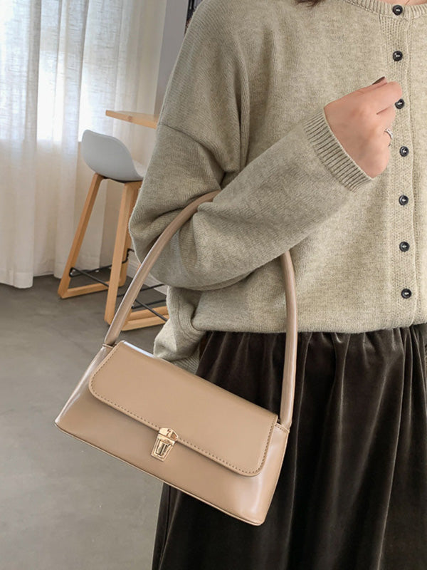 Fleur | Chique Leren Schoudertas in 4 Kleuren