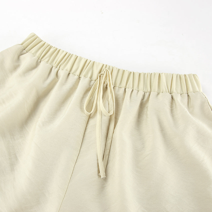 Mary | Tweedelige ruffle set blouse en short