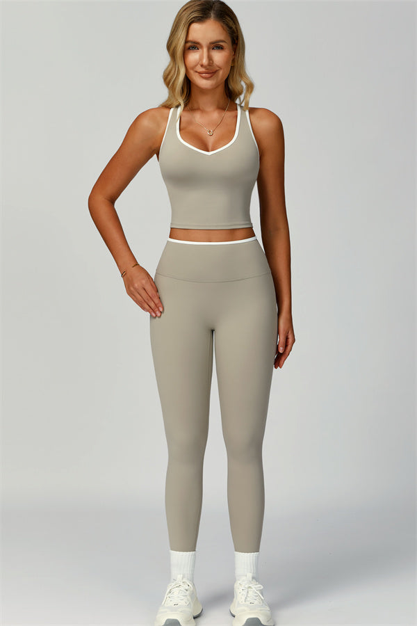 Nova | Sport tanktop met uitgesneden schterkant