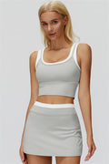 Iris | Crop Top met Rok 2-Delige Set