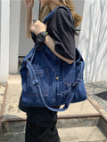 Iris | Casual Denim Tas in Effen Kleur