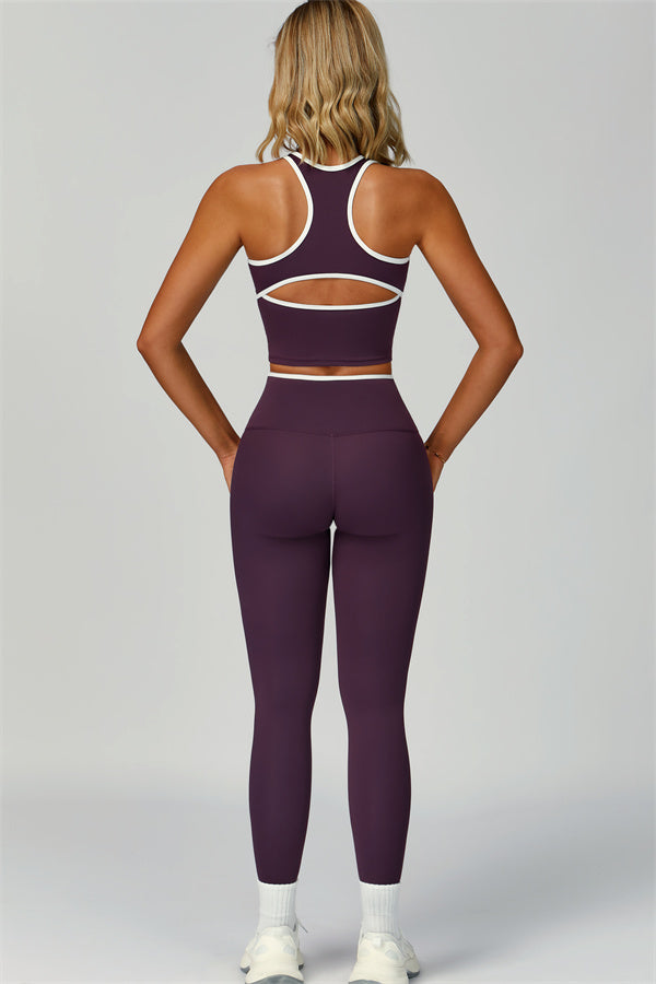 Nova | Sport tanktop met uitgesneden schterkant