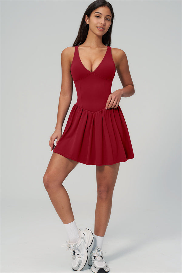 Vivienne | Tennisjurk met V-Hals