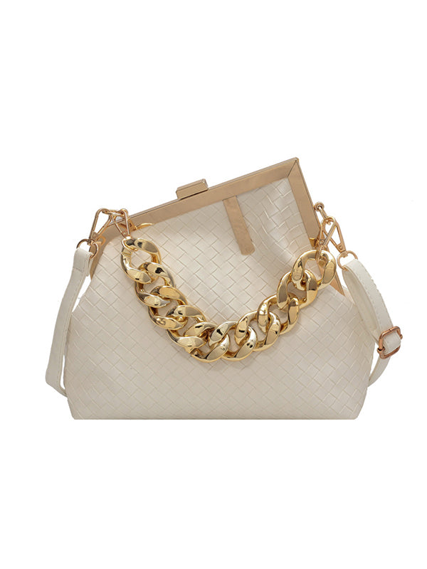 Odette | Geometrische Handtas met Ketting