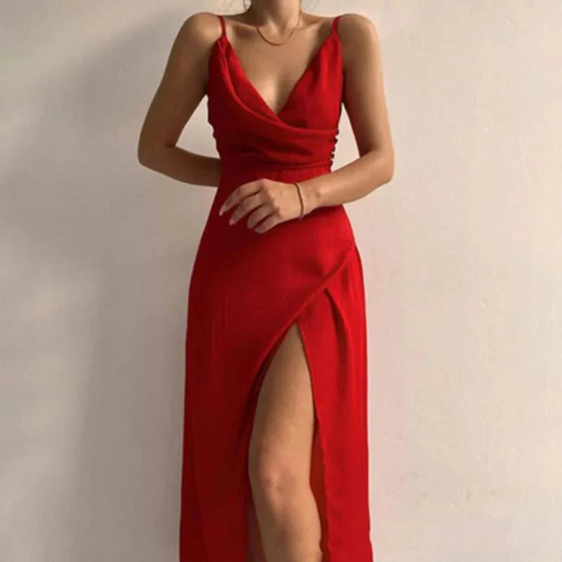 Eleganca | Elegante split jurk