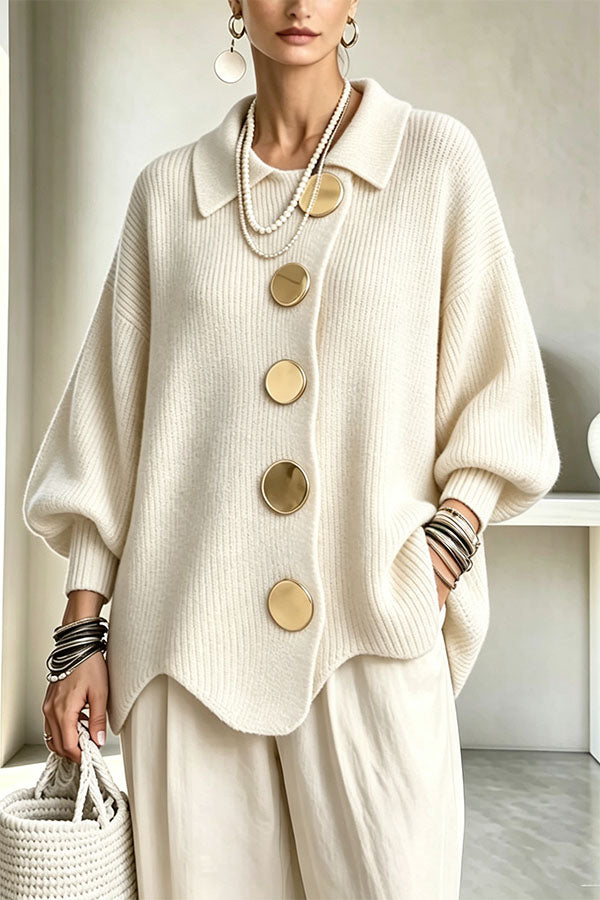 Sheila | Oversized Vest met Gespdetail
