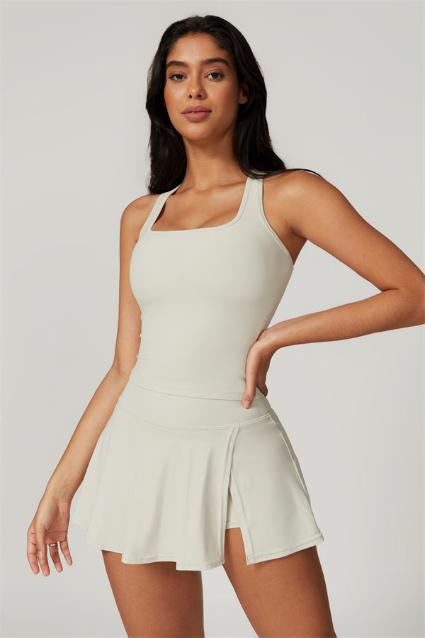 Camille | Crop Top met Tennisrok 2-Delige Set