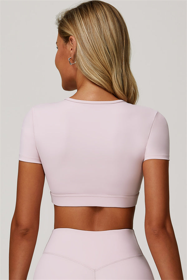 Lara | Tweedelige sportset met cut-out T-shirt