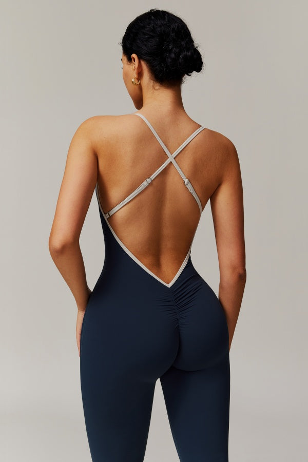 Jill | Sport jumpsuit met open rug