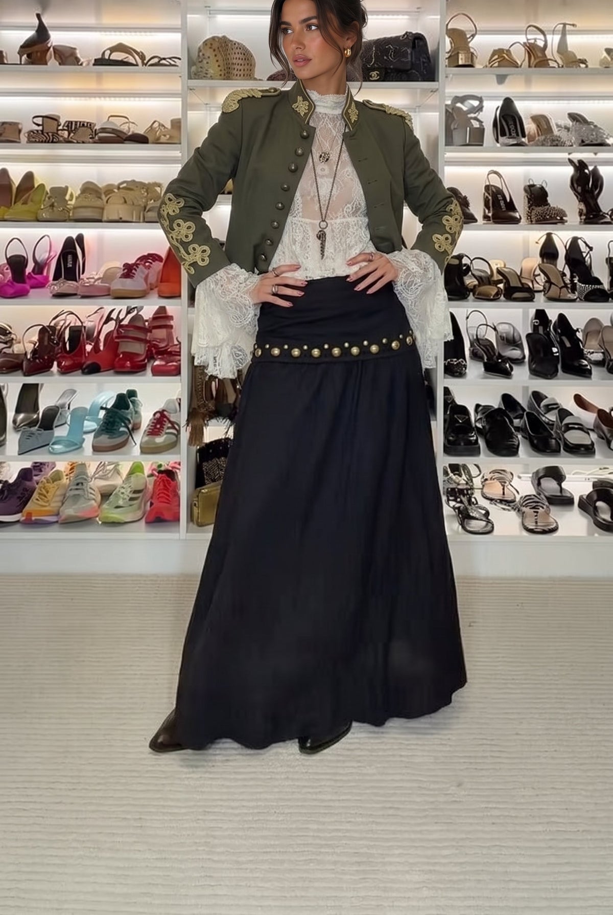 Elina | Retro Napoleon Jack met Koorddetail