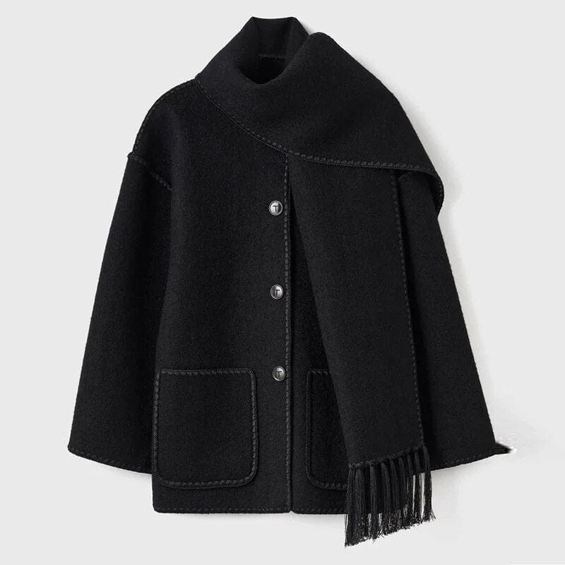 Odile | Lange Cardigan met Sjaal