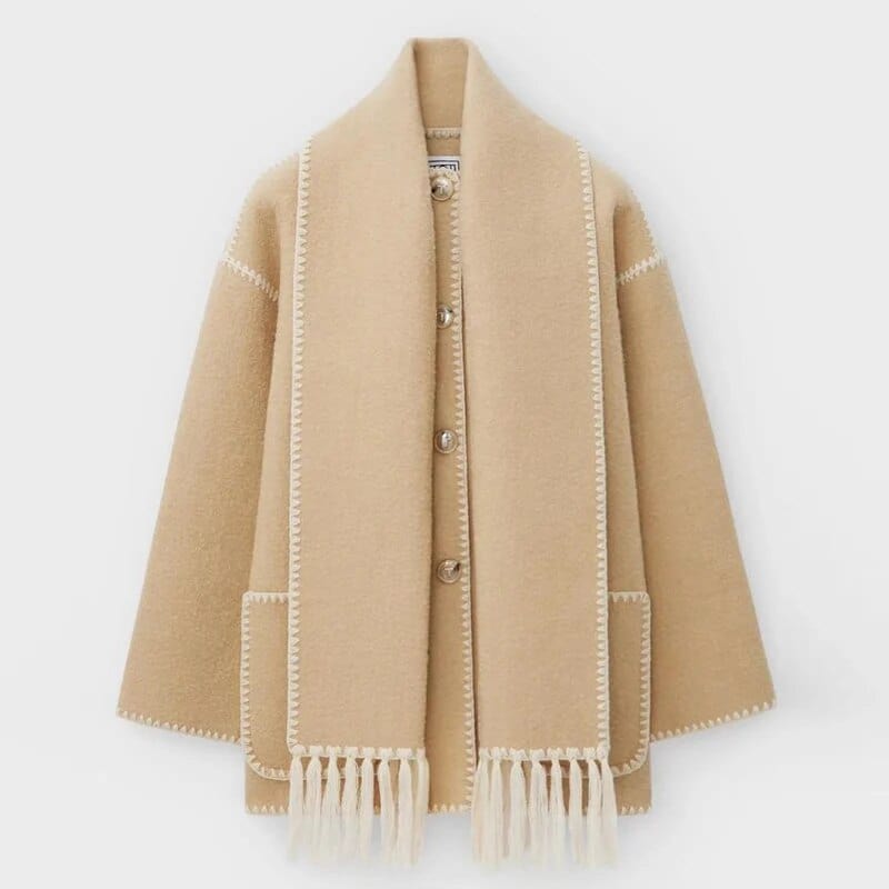 Odile | Lange Cardigan met Sjaal
