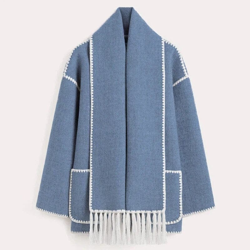 Odile | Lange Cardigan met Sjaal