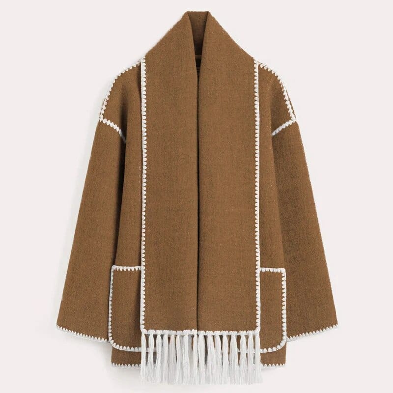 Odile | Lange Cardigan met Sjaal