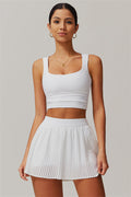 Margaux | Crop Top met Plooirok 2-Delige Set