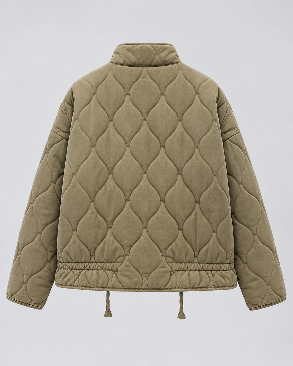 Adine | Oversized Gequiltede Jas met Rits en Zakken