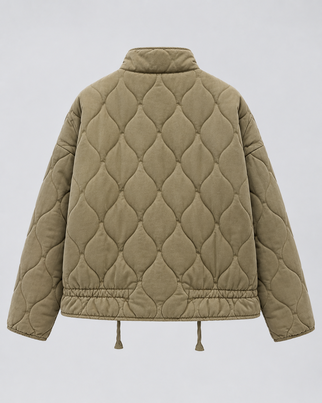 Adine | Oversized Gequiltede Jas met Rits en Zakken