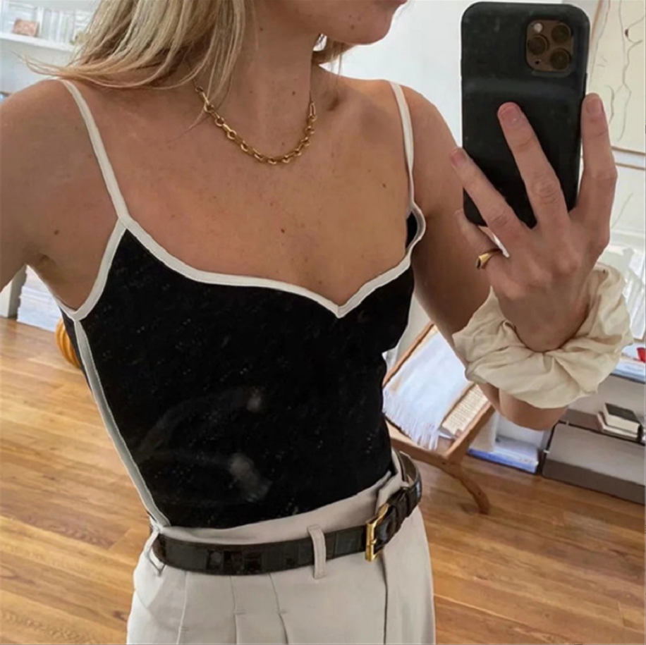 Ellin | Cami met hartvormige hals