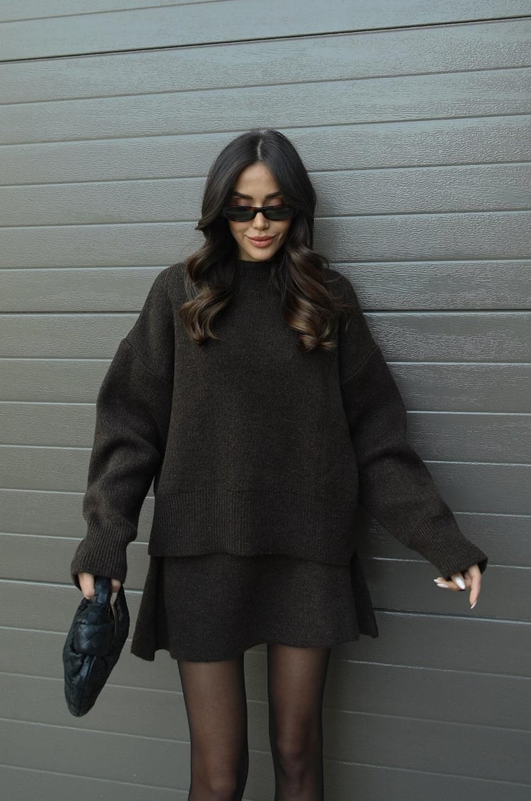 Astrid | Herfstset met rok en trui