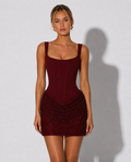 Roxy | Minijurk met korsettop en paillettenrok