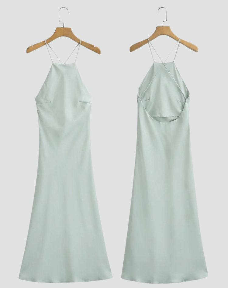 Anna | Maxi Jurk met Open Rug