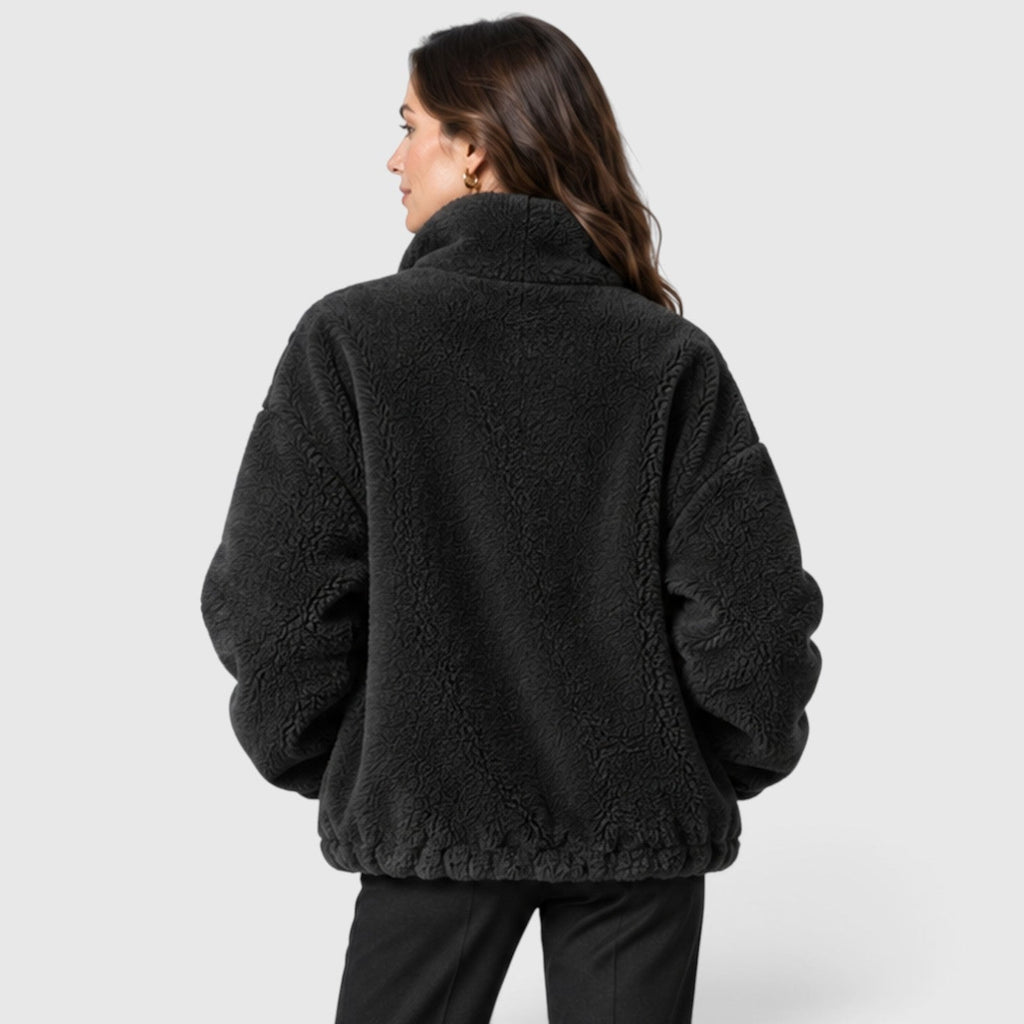 Ninthe | Fleece Jas met Warme Staande Kraag en Volledige Rits