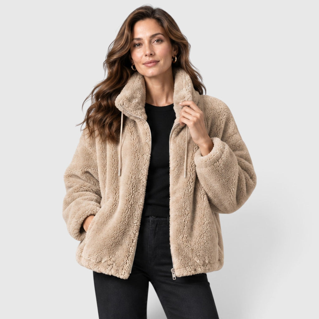 Ninthe | Fleece Jas met Warme Staande Kraag en Volledige Rits