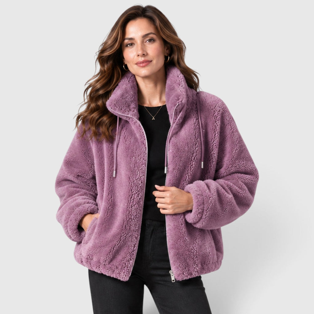Ninthe | Fleece Jas met Warme Staande Kraag en Volledige Rits