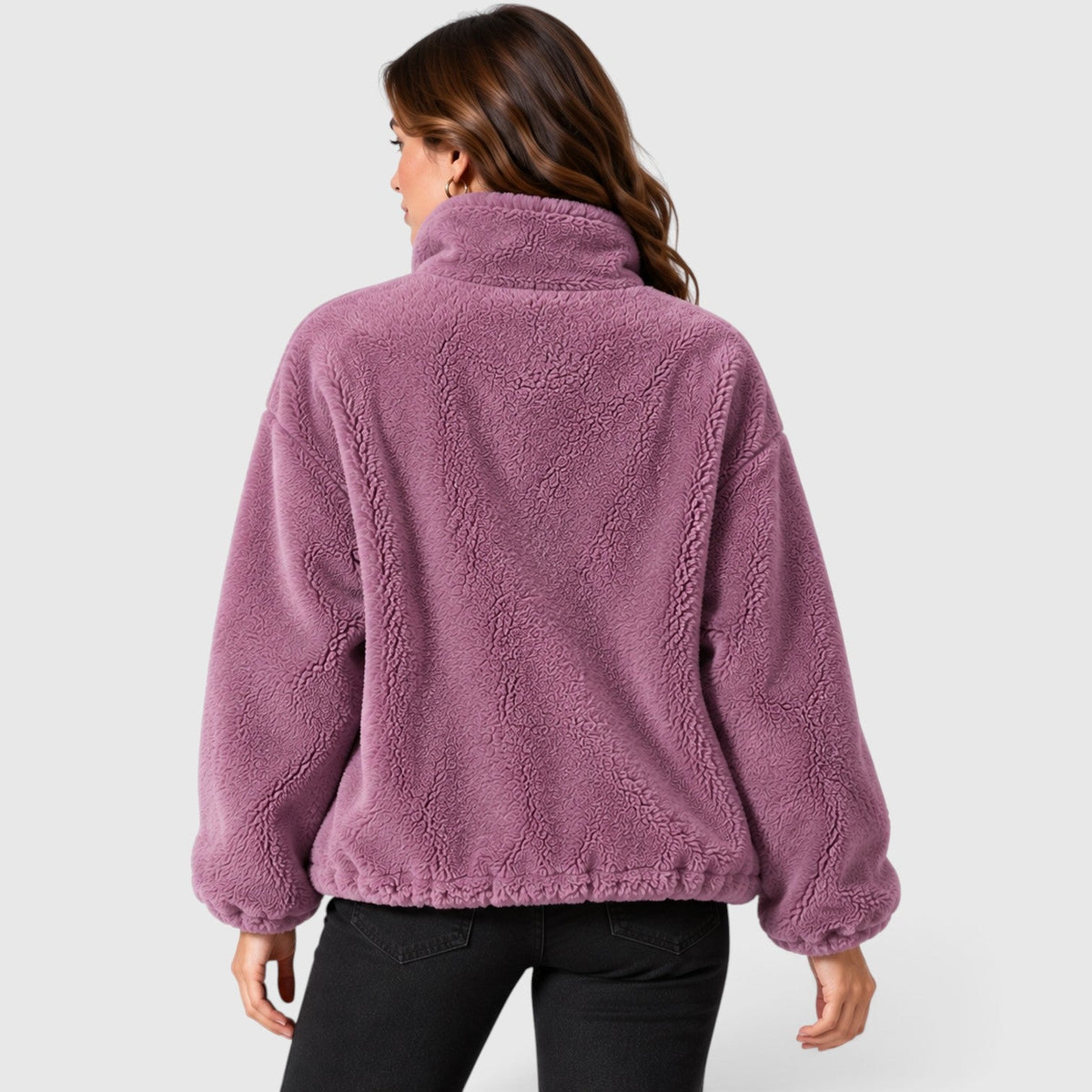 Ninthe | Fleece Jas met Warme Staande Kraag en Volledige Rits