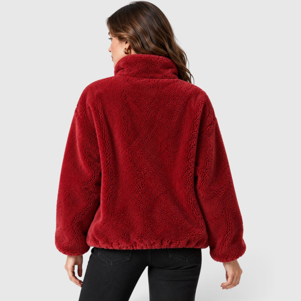 Ninthe | Fleece Jas met Warme Staande Kraag en Volledige Rits