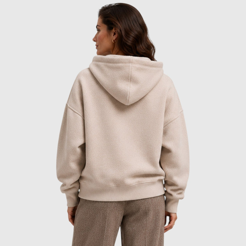 Fenna | Oversized Open Hals Pullover Hoodie
