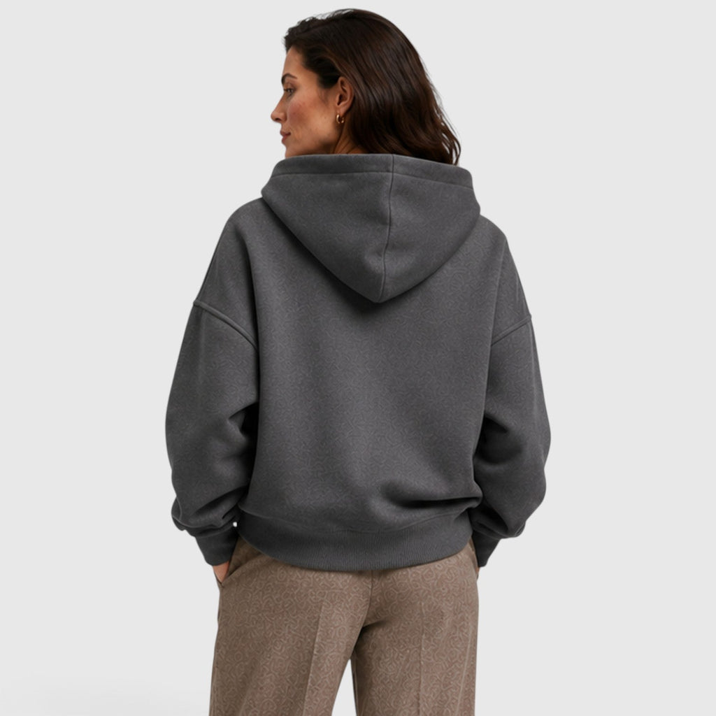 Fenna | Oversized Open Hals Pullover Hoodie