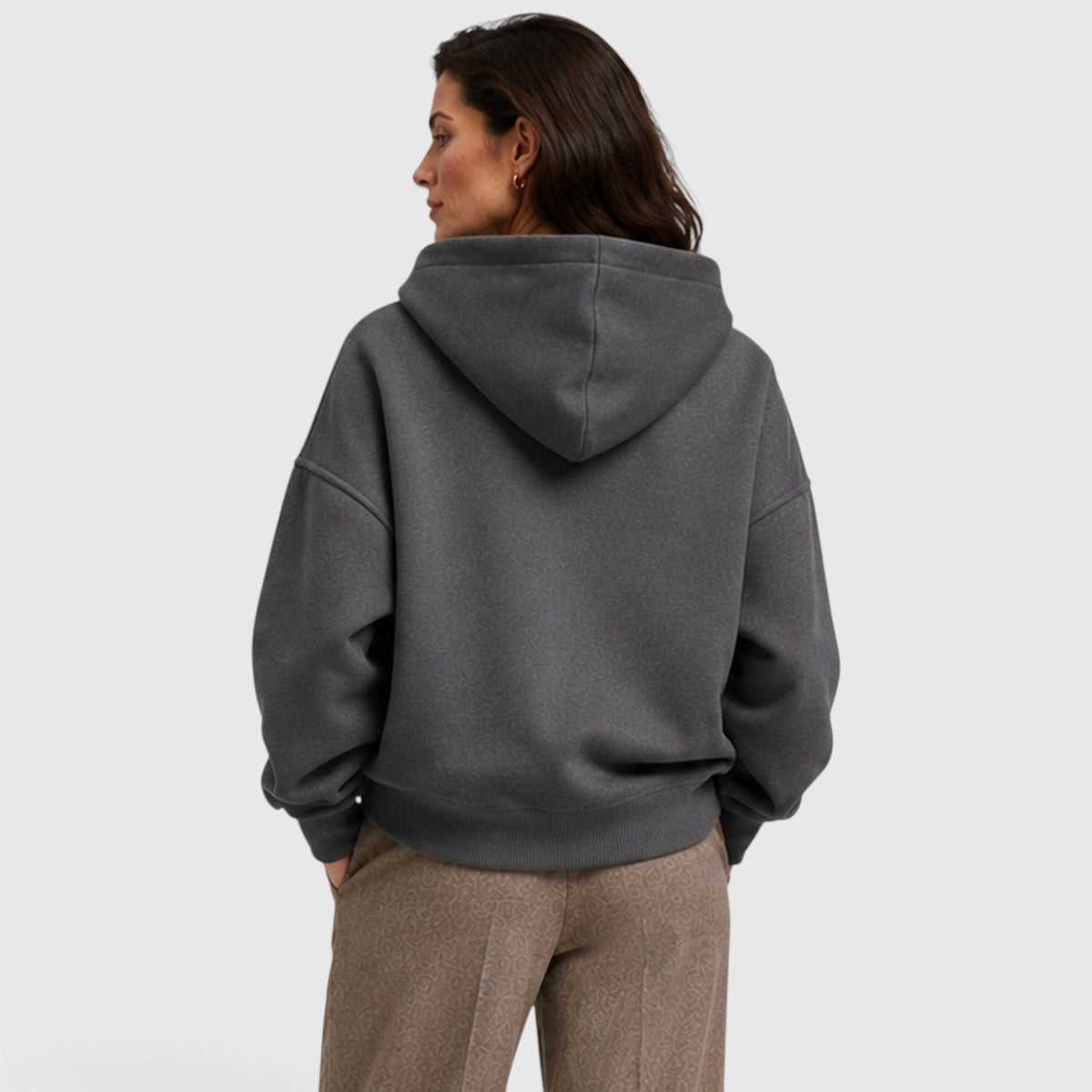 Fenna | Oversized Open Hals Pullover Hoodie