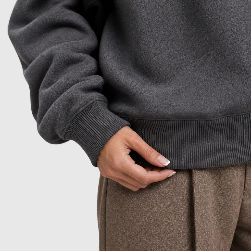 Fenna | Oversized Open Hals Pullover Hoodie