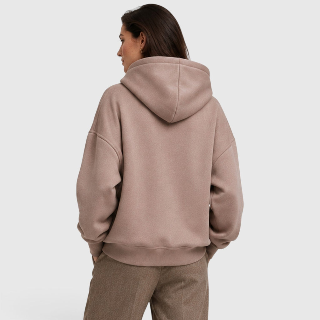 Fenna | Oversized Open Hals Pullover Hoodie