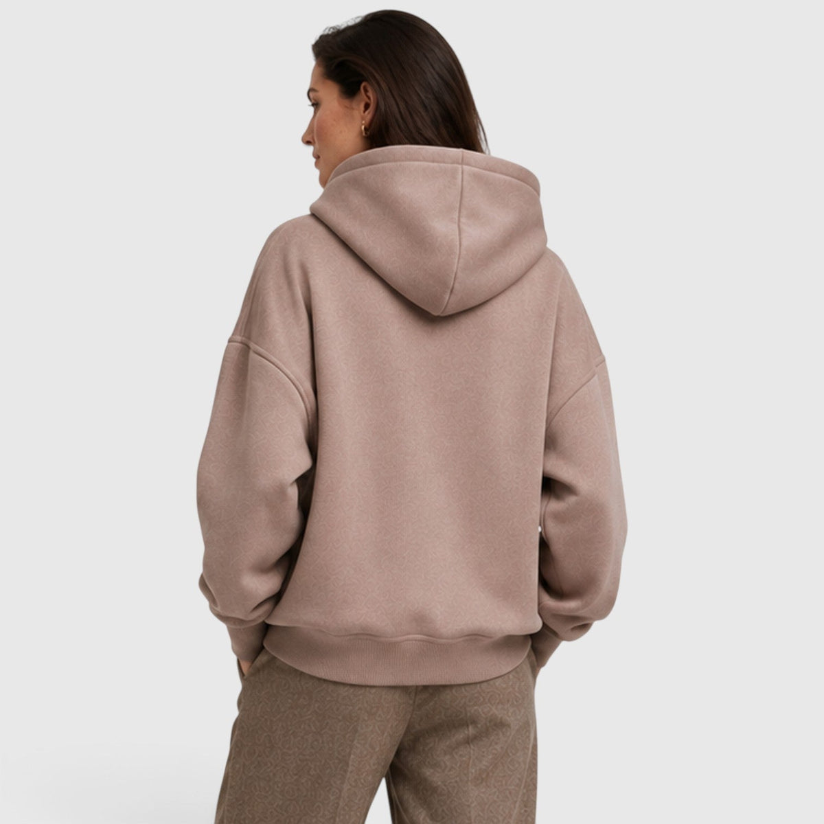 Fenna | Oversized Open Hals Pullover Hoodie