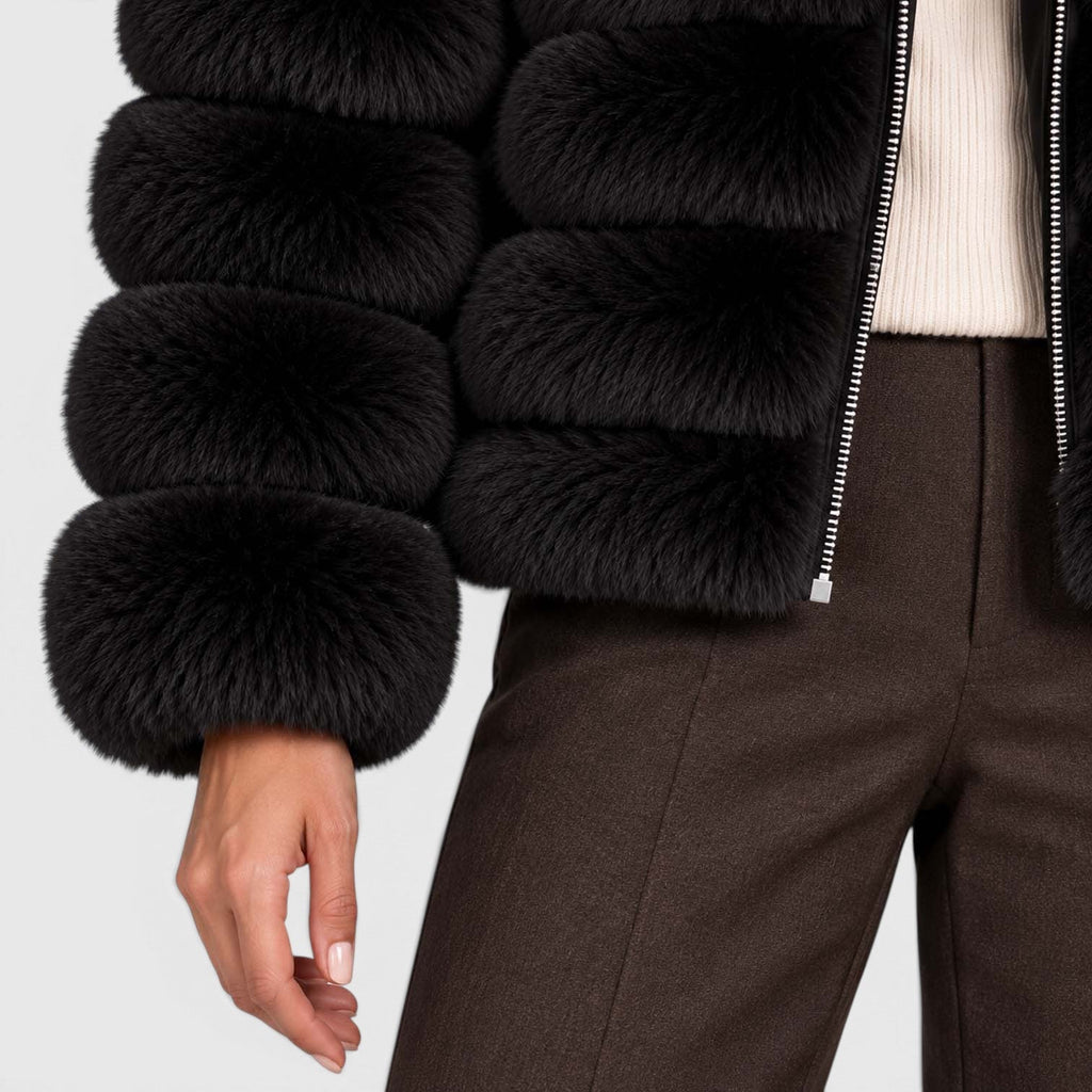 Sanne | Pluche Gevoerde Winterjas