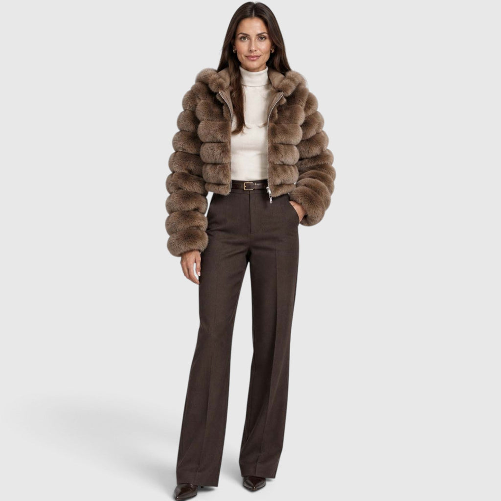Sanne | Pluche Gevoerde Winterjas