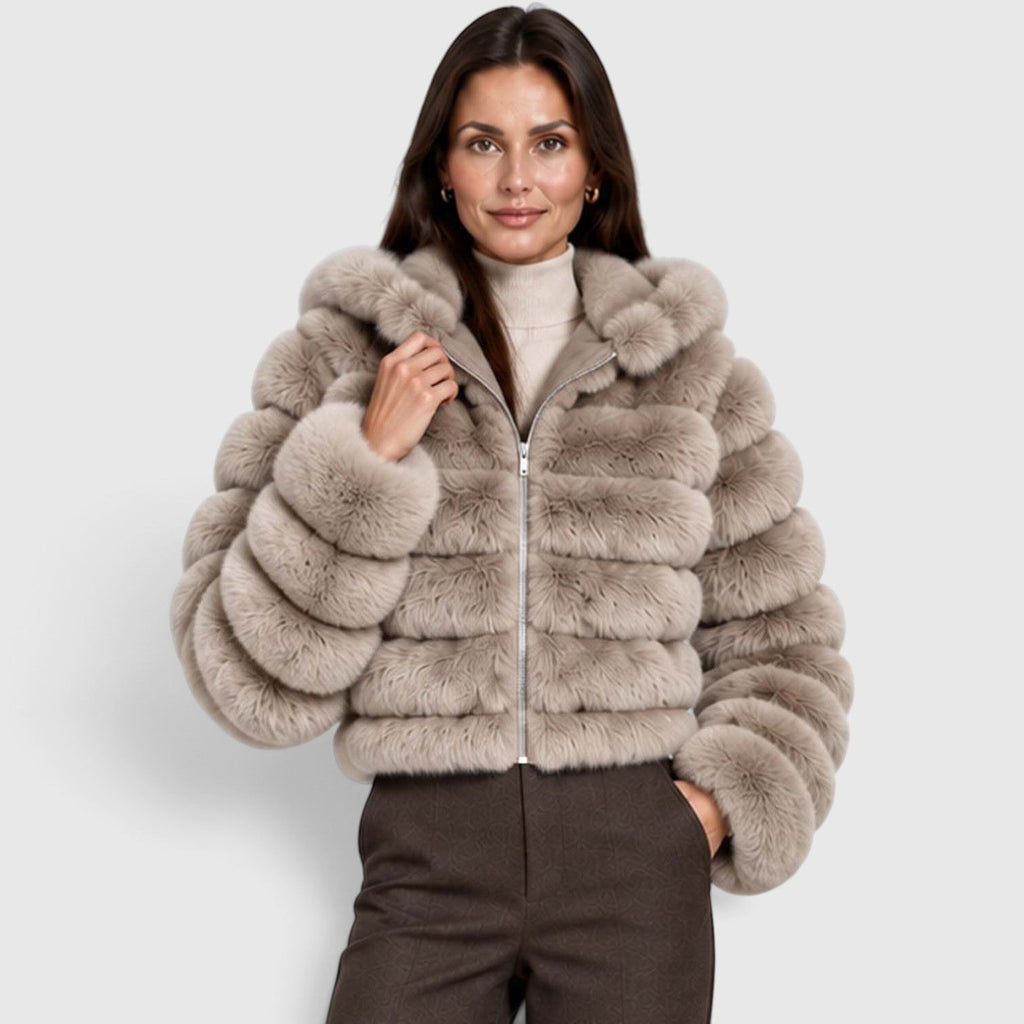Sanne | Pluche Gevoerde Winterjas