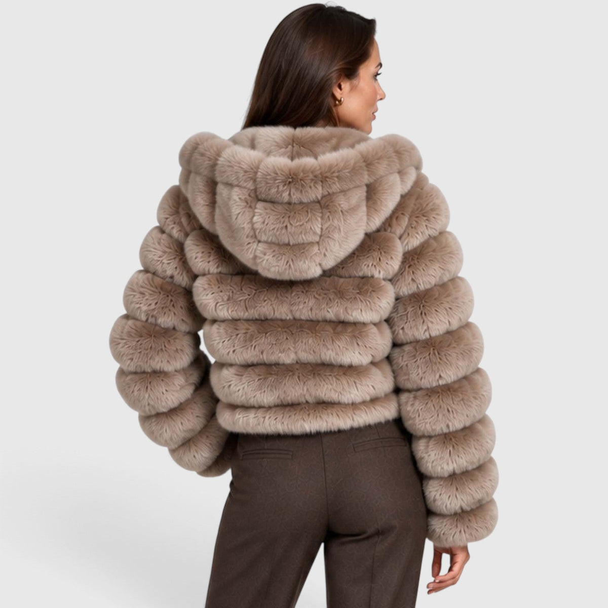 Sanne | Pluche Gevoerde Winterjas